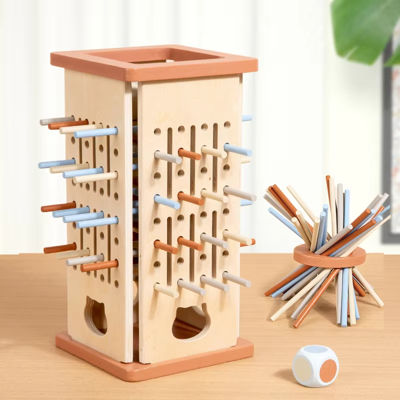 Wholesale Montessori Wooden Math Board Game Fine Motor Learning Activity Toy
