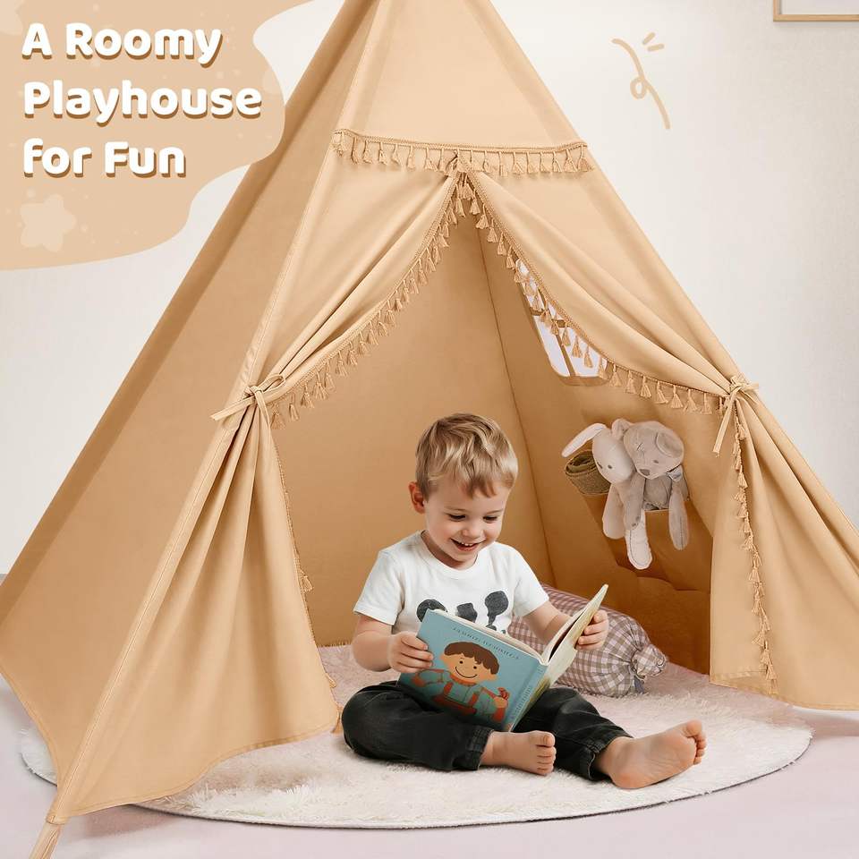 Wholesale Portable Children Teepee Tent Hot Sale Kids Indoor Playhouse