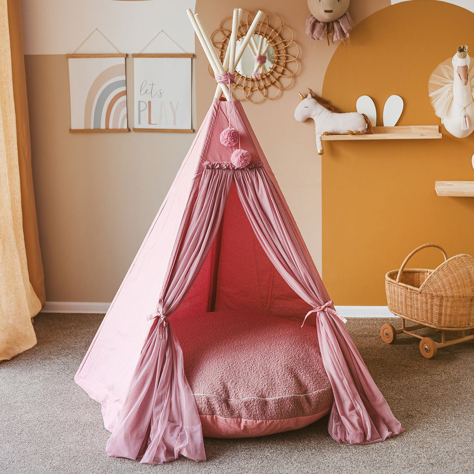 Wholesale pink Lovely Playhouse Portable Foldable Tent for Kids Indoor Play Girls Indoor Play