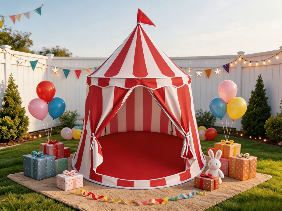 Custom Soft Polyester Portable Foldable Kids Play Tent Popup Castle Sports Toy for Indoor Outdoor Camping and Home Playhouse