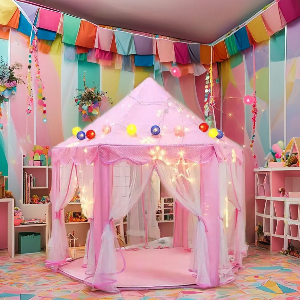 Indoor and Outdoor Games Kids Castle Play Toys Tent Girls Large Playhouse Children Play Tent