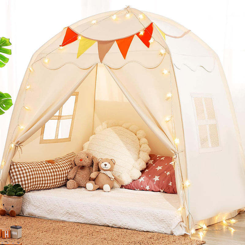 Indoor Kids Play Tent Children Sleeping Playhouse Toddlers Bed Tent Canopy for Girls and Boys House Gifts