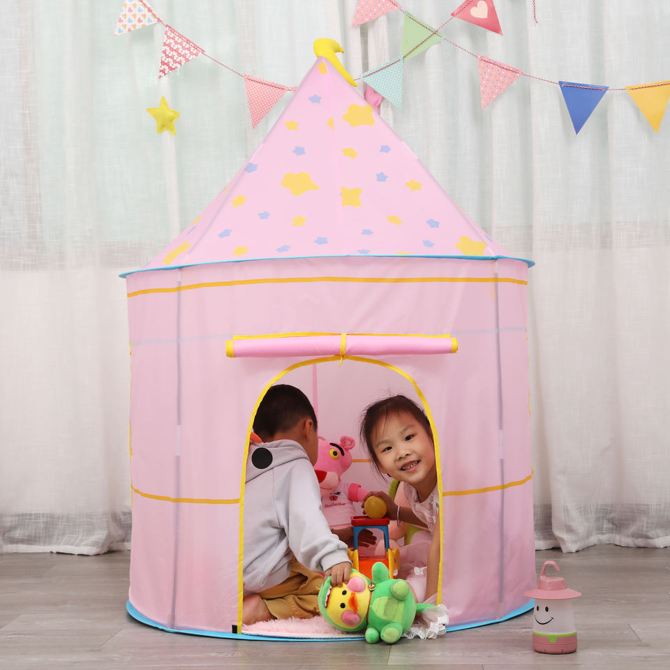 New Large Children Playhouse Prince Princess Castle Play Pop up Tent
