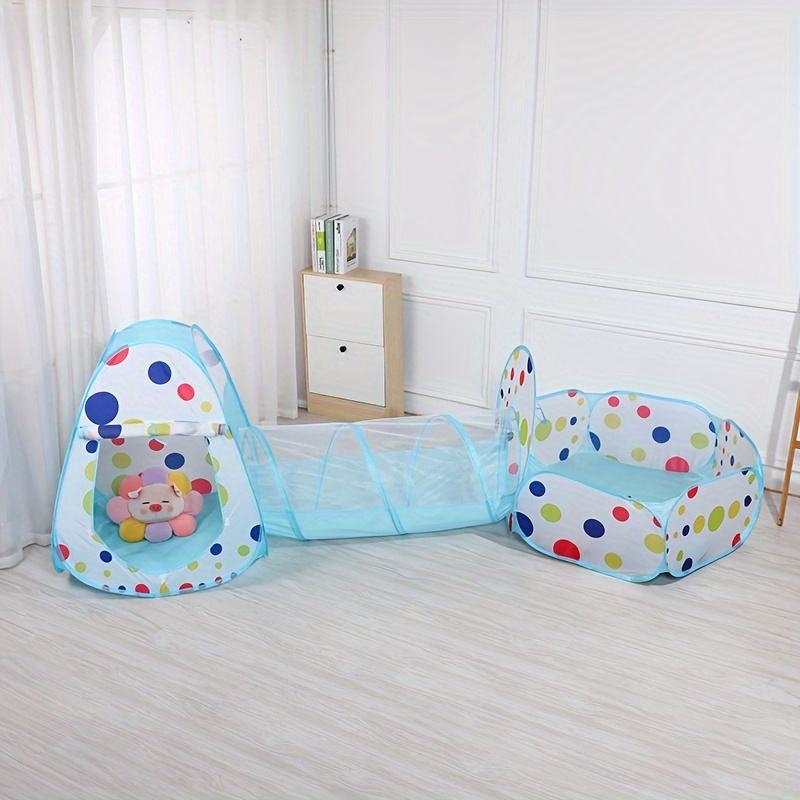 3 Piece Boys Kids Play Tent Set Baby Tunnel Playhouse Indoor Outdoor Activity Toy