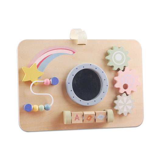 Wholesale Wooden Toddler Busy Board Montessori Sensory Activity Toy
