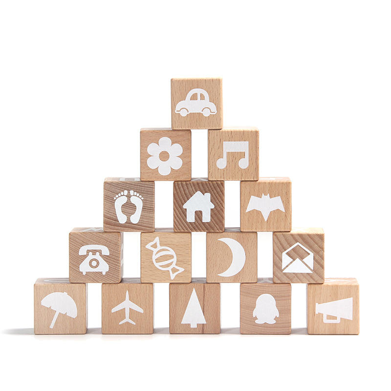 Wholesale Wooden Alphabet Blocks Set Montessori Preschool Learning Toy