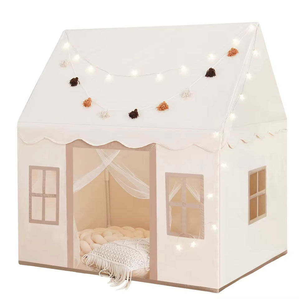 Kids Play Tent Soft Polyester Canvas Indoor Outdoor Playhouse for Children