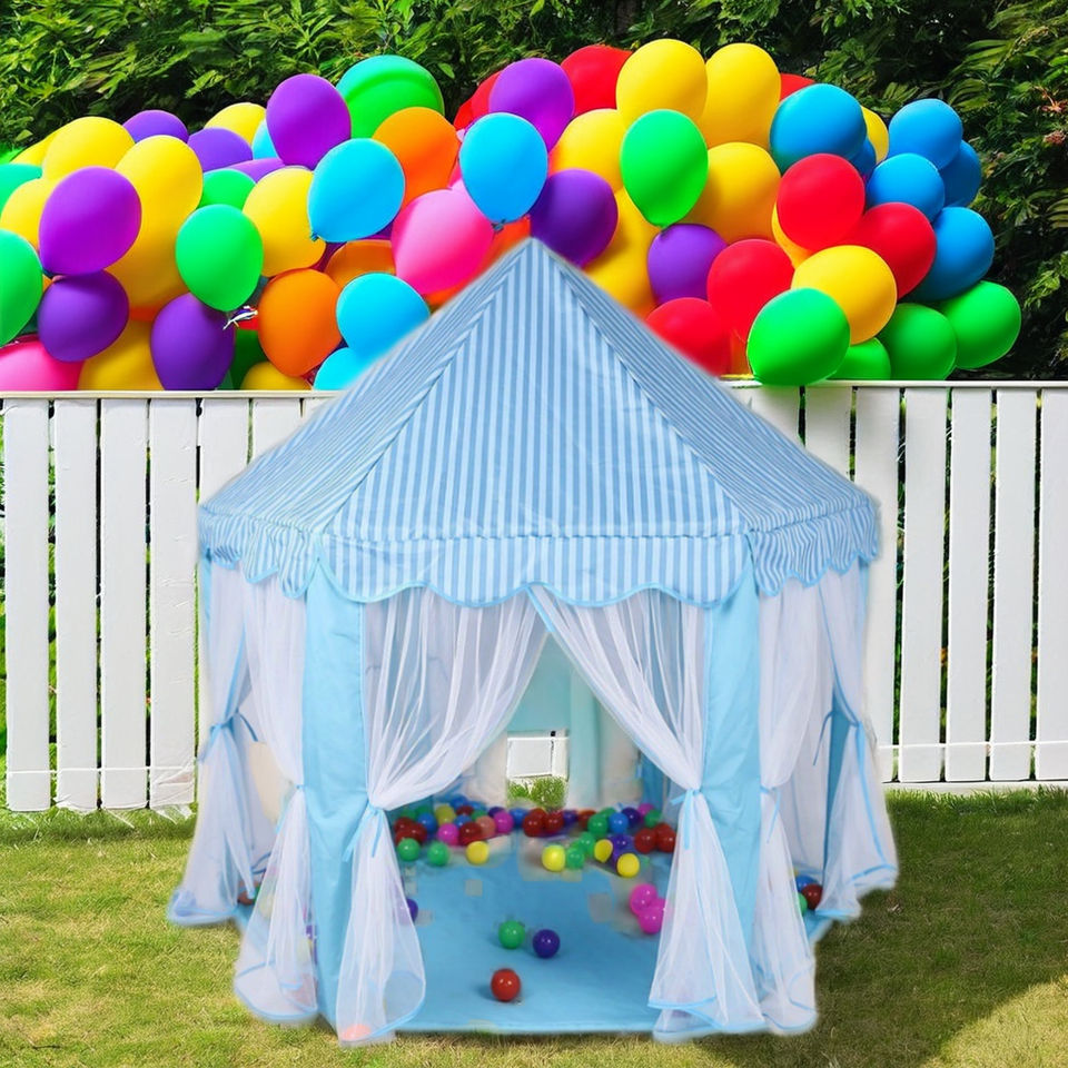Portable Folding Princess Children Castle Playhouse Kid Gift Outdoor Children Play Tent