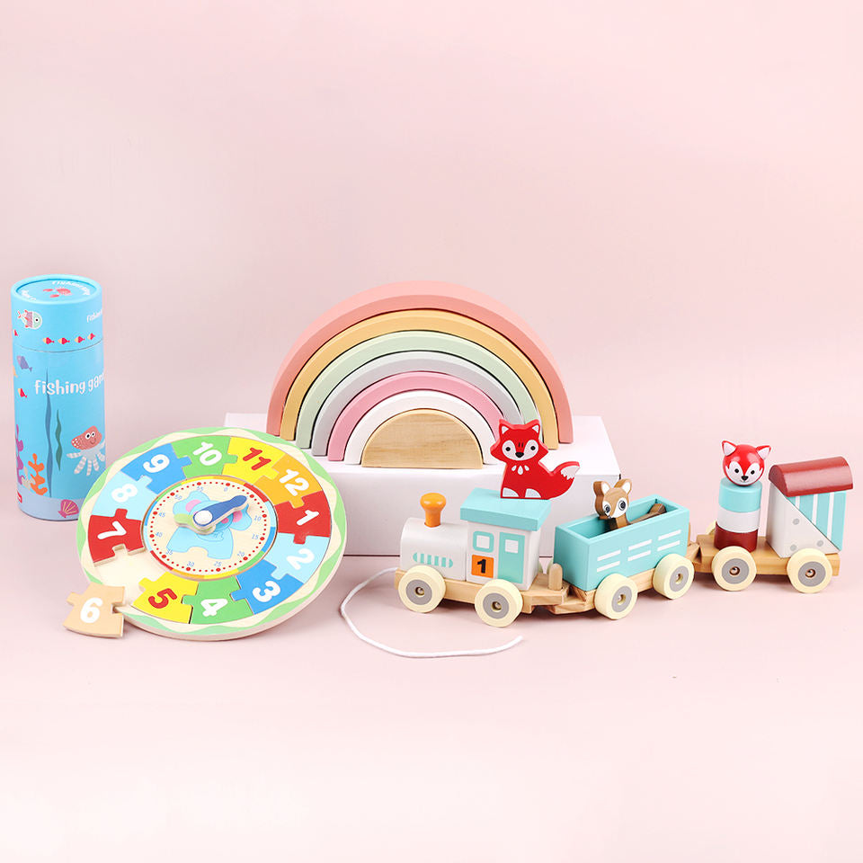 Wholesale Wooden Montessori Puzzle Toy Early Learning Game for Toddlers