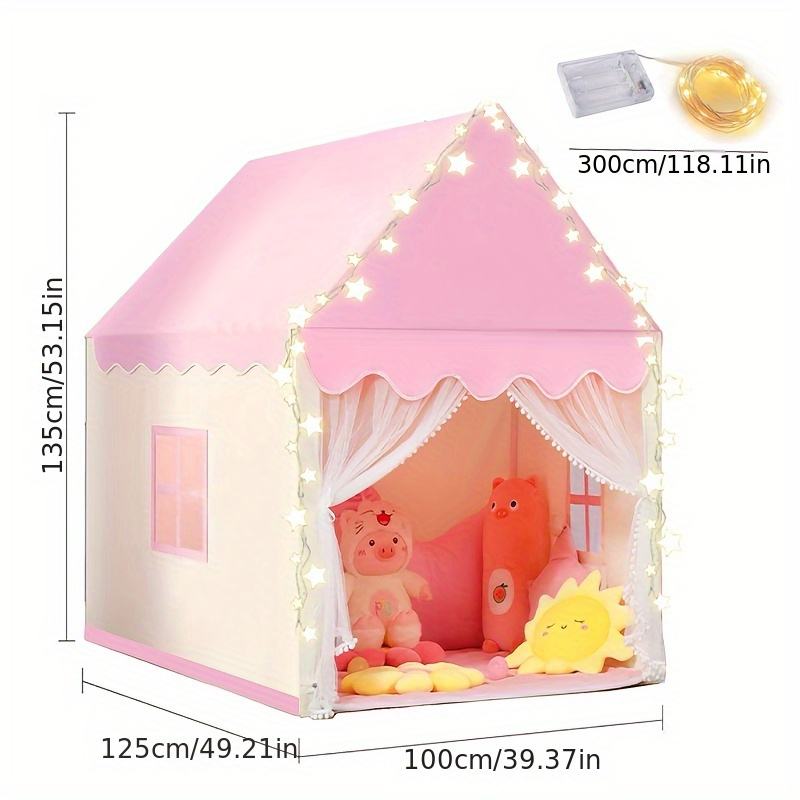 Pink Pop up Kids Play Tent Foldable Youngsters Indoor Outdoor Toy House for Girls