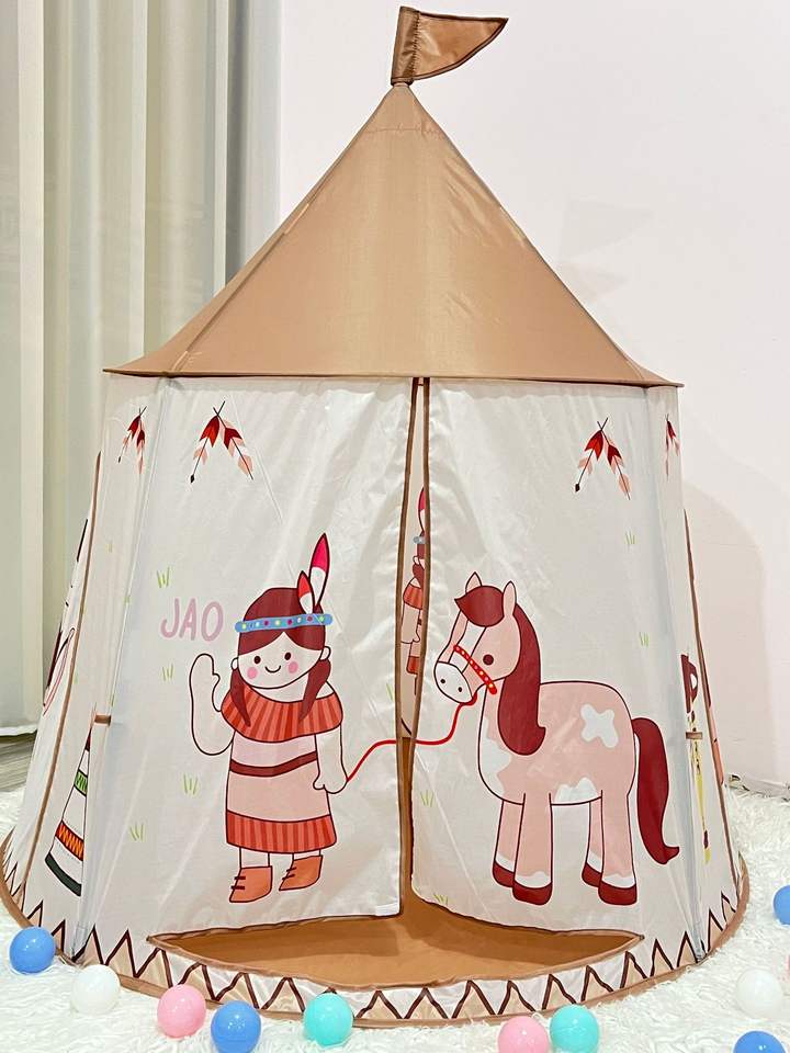 Princess Indoor Foldable Teepee Play Tent for Babies All Season
