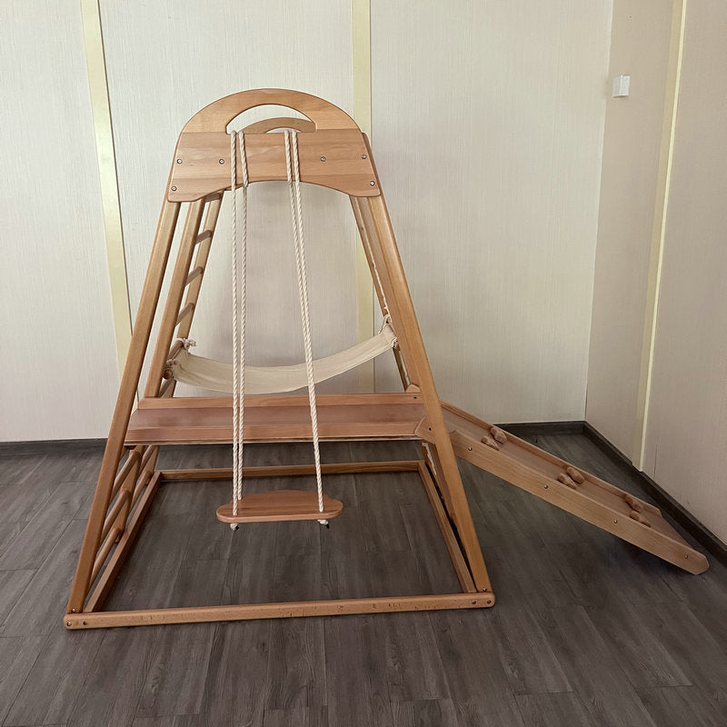 Modern Montessori Foldable Wooden Climbing Play Set Indoor Living Room Furniture For Toddler Wood Cabinet Design
