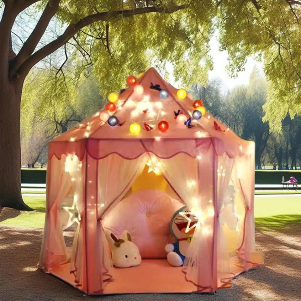 Indoor and Outdoor Games Kids Castle Play Toys Tent Girls Large Playhouse Children Play Tent