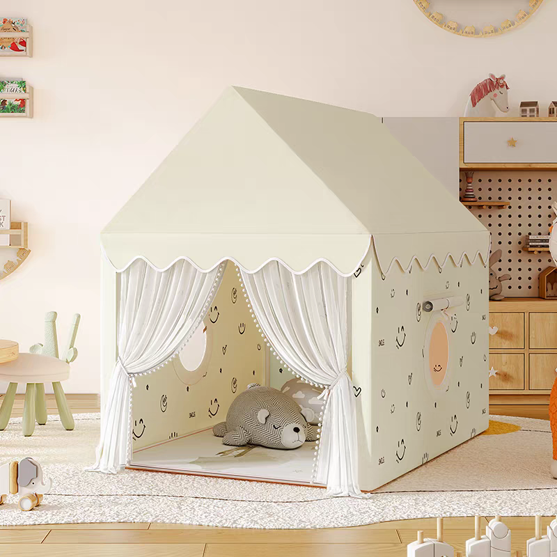 Portable Foldable Triangular Kids Play Tent Indoor/Outdoor Use Polyester Material for Kids Toddlers