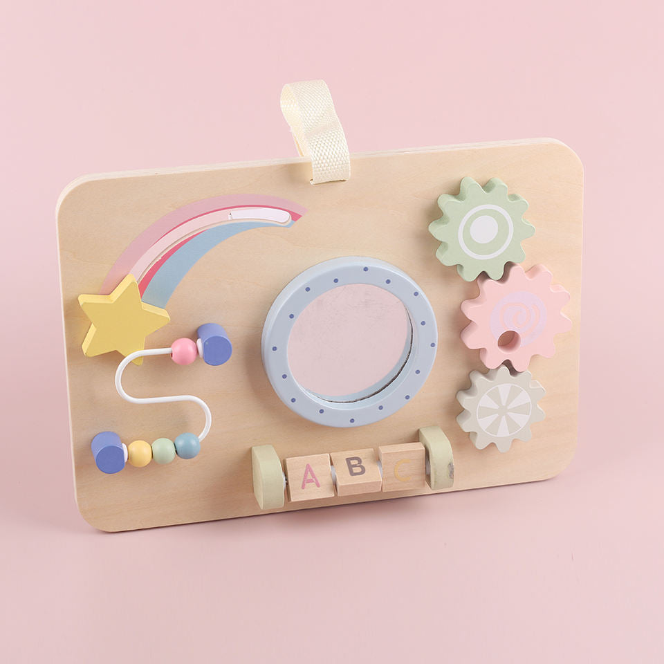 Wholesale Wooden Toddler Busy Board Montessori Sensory Activity Toy
