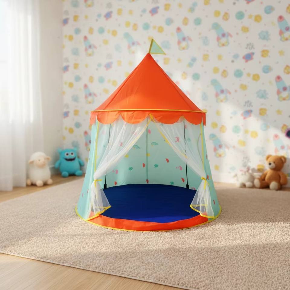 Kids Unisex Indoor/Outdoor Princess Castle Play Tent Cartoon Foldable Portable Polyester Fabric
