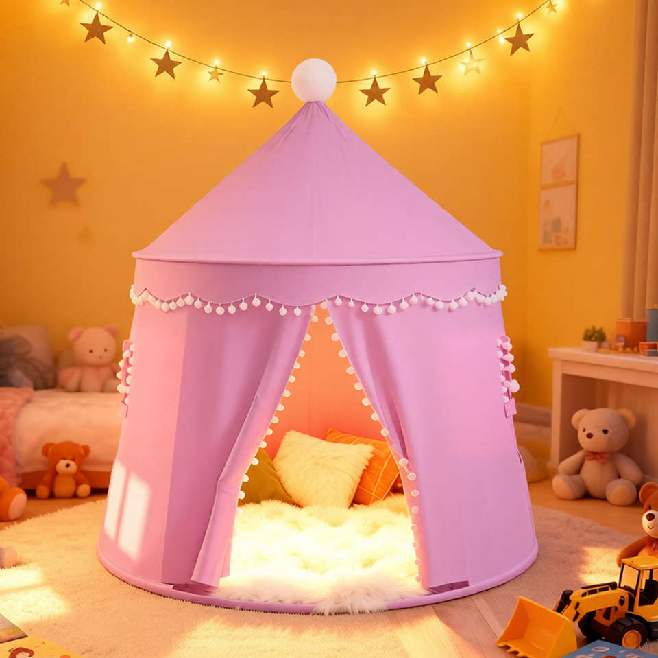 Factory Direct New Arrival Hot Sale Cylindrical Cone-Top Adorable Kids Tent Perfect for Family Fun & Play