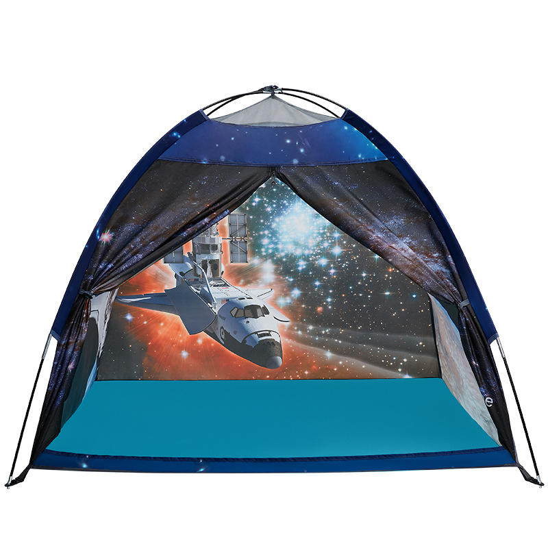 Astronaut Rocket Ship Kids Play Tent Space Theme Foldable Indoor Toy House for Children