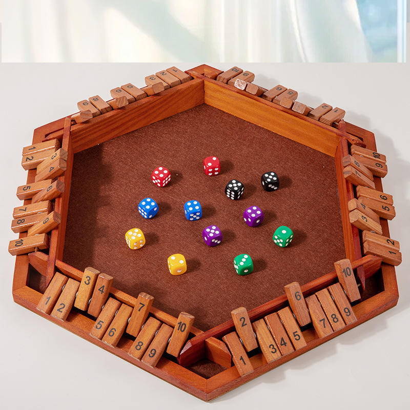 Wholesale Wooden Shut the Box Dice Board Game Math Learning Toy