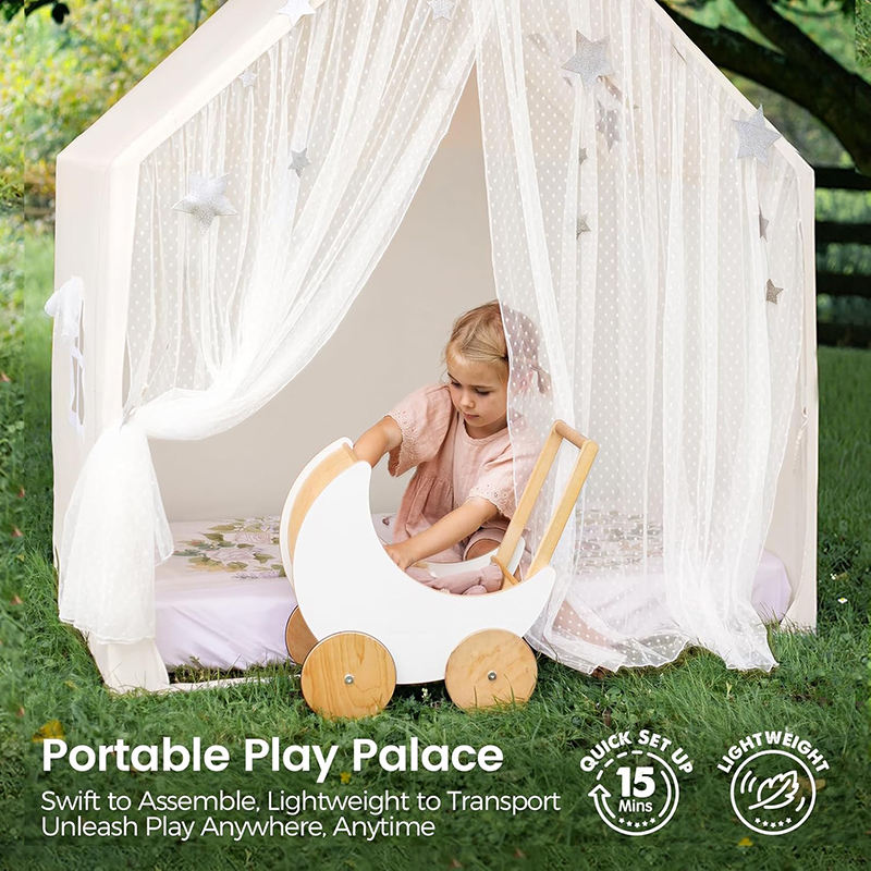 Kids Play Tent Girls and Boys Indoor Playhouse Toddlers Large Space Play House Reading Nook