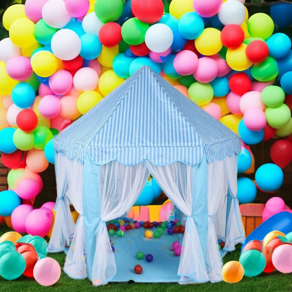 Portable Folding Princess Children Castle Playhouse Kid Gift Outdoor Children Play Tent