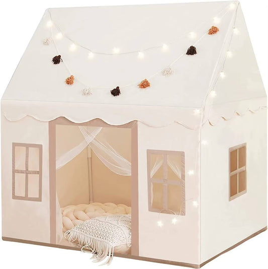 Polyester Inflatable Large Foldable Soft Indoor Children's Play Tent House with Windows for Kids