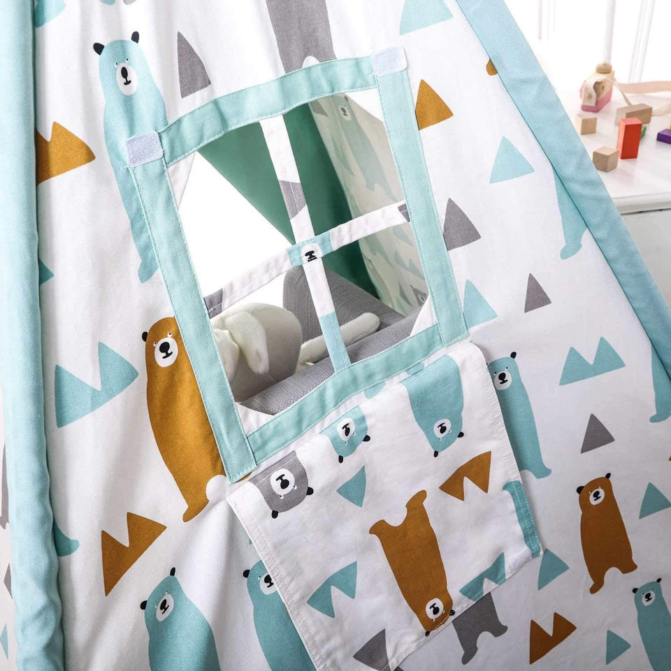 Indoor Outdoor Teepee Tent Children Play House Print for Kids Teepee Room Lovely Funny Present