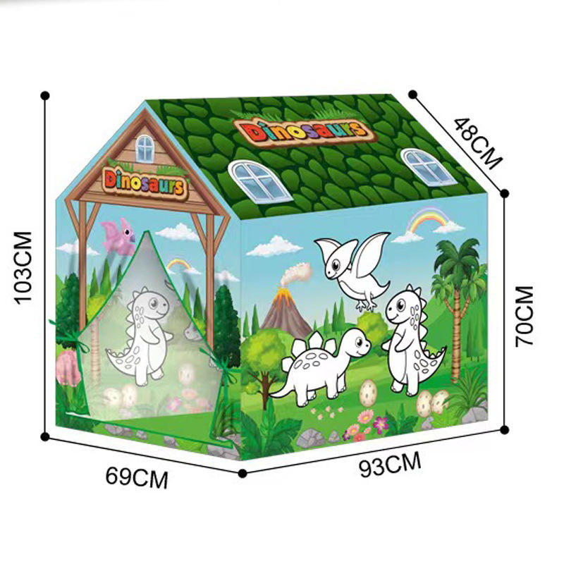 Wholesale Washable Coloring Play Tent Kids Art Craft Indoor Playhouse