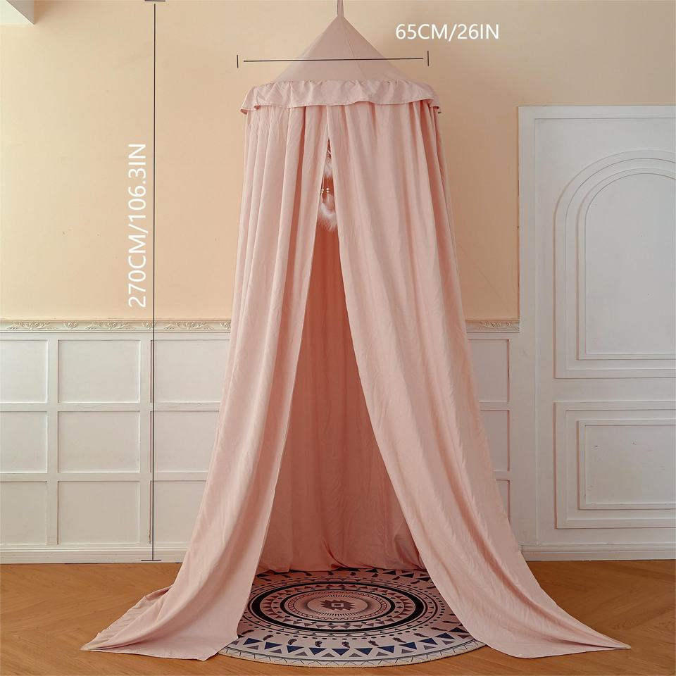 Princess Decor Canopy Bed Tent Luxury Mesh Bed Curtain for Girls Bedroom and Nursery Decor