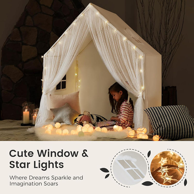 Kids Play Tent Girls and Boys Indoor Playhouse Toddlers Large Space Play House Reading Nook