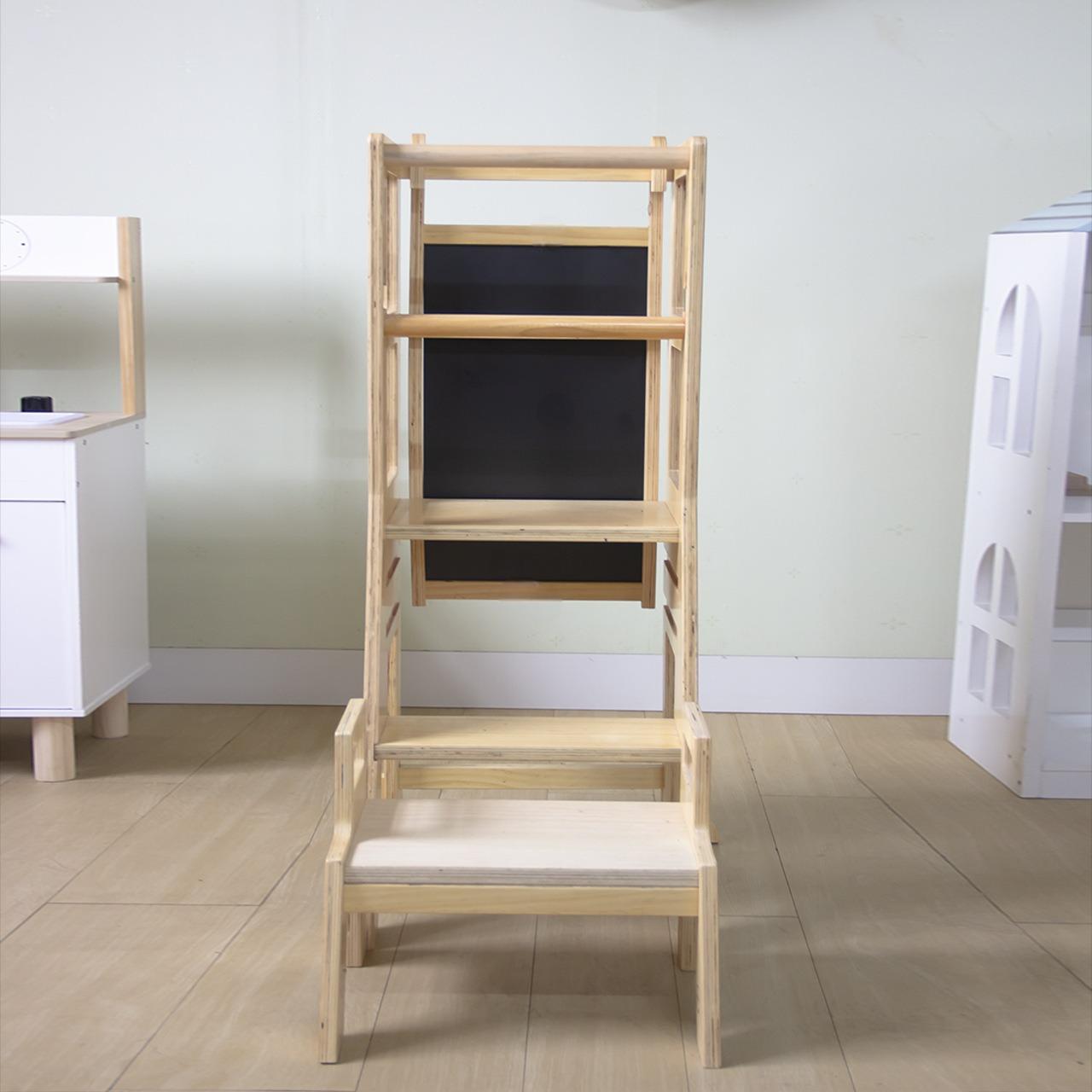 Custom Logo Rectangle Kitchen Storage Rack 3 Shelves Multifunction Folding Step Stool For Home Office Living Room Modern Simple
