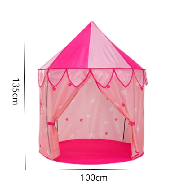 Noctilucent Princess Castle Playhouse for Indoor & Outdoor Pink Tent for Girls