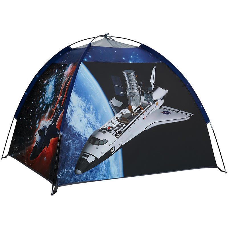 Astronaut Rocket Ship Kids Play Tent Space Theme Foldable Indoor Toy House for Children