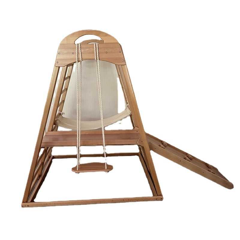 Modern Montessori Foldable Wooden Climbing Play Set Indoor Living Room Furniture For Toddler Wood Cabinet Design