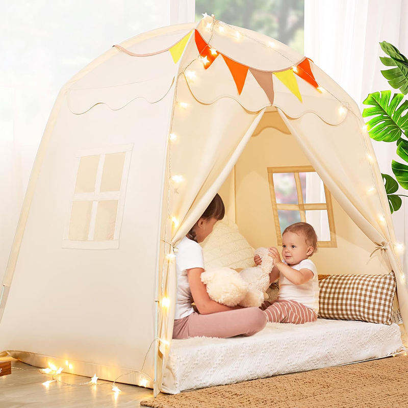 Indoor Kids Play Tent Children Sleeping Playhouse Toddlers Bed Tent Canopy for Girls and Boys House Gifts