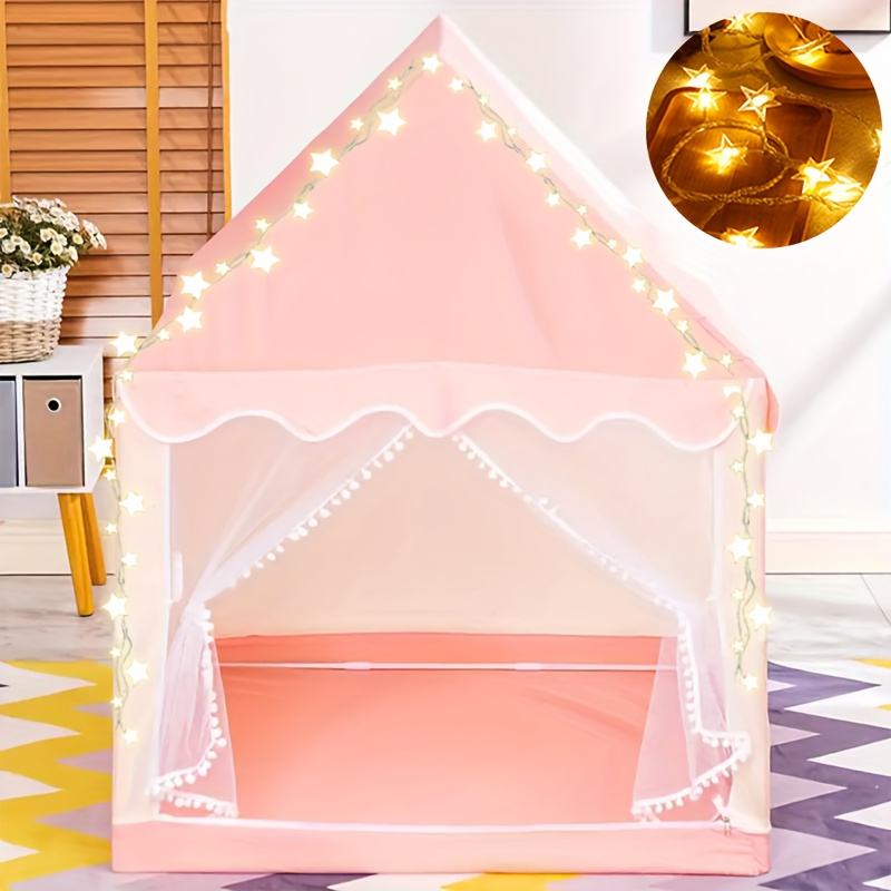 Pink Pop up Kids Play Tent Foldable Youngsters Indoor Outdoor Toy House for Girls