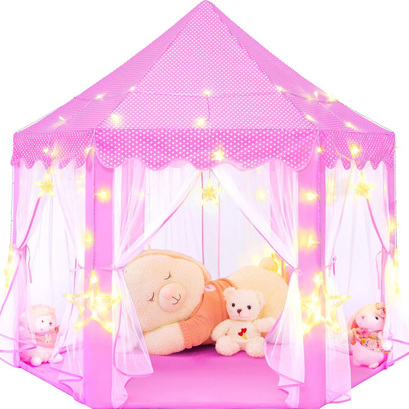 Purple Princess Tent Kids Play Tent Children Toddlers Indoor Games Castle Playhouse Tent