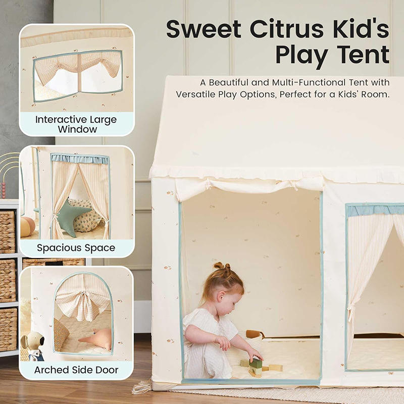 Wholesale Large Foldable Kids Playhouse Sweet Indoor Children Play Tent
