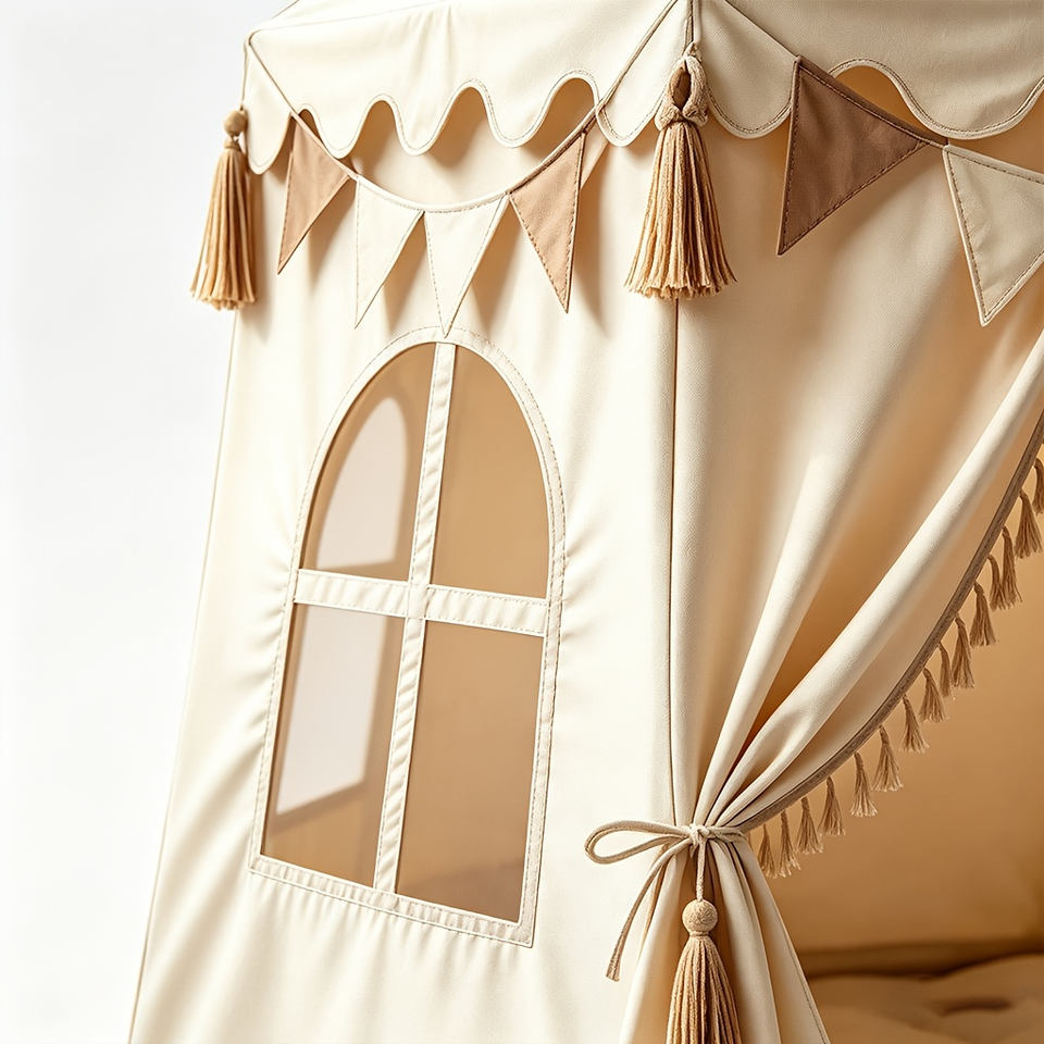 Princess Castle Kids Play Tent for Toddlers Children Soft Foldable Fabric Indoor Playhouse