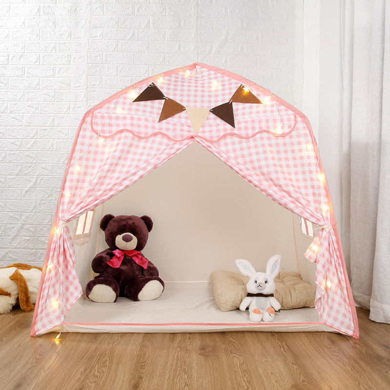 Portable Foldable Kids Play Tent Indoor Outdoor Children Playhouse Toy for Backyard and Bedroom