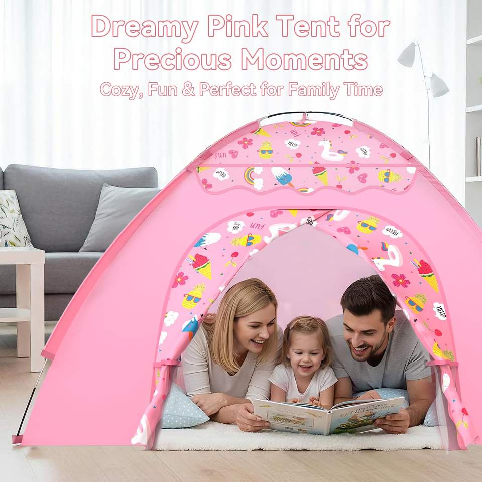 Large Indoor Foldable Playhouse Tent for Kids Colorful Princess Toy Tent for Children