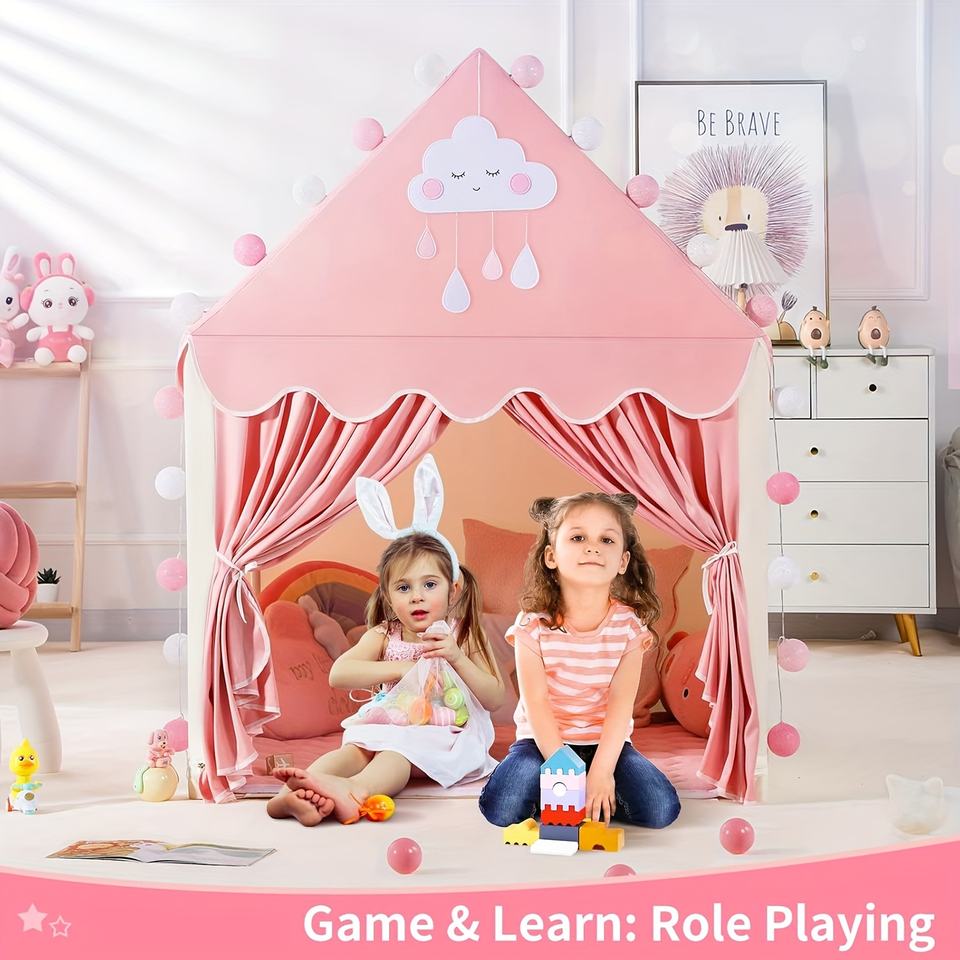 Custom Large Princess House Kids Play Tent Indoor Foldable Castle Toy House for Girls
