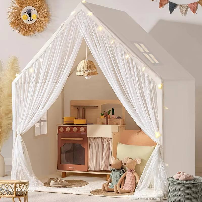 Kids Play Tent Girls and Boys Indoor Playhouse Toddlers Large Space Play House Reading Nook