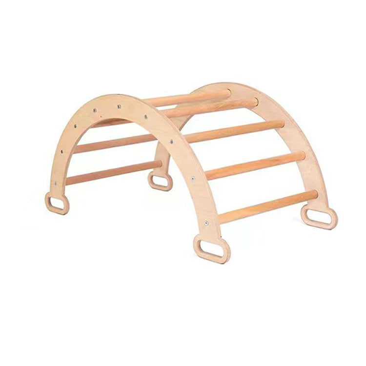 Wooden Montessori Climbing Arch Kids Indoor Playground Triangle Climber Frame