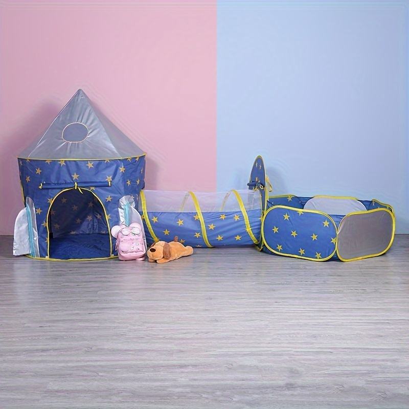 3 Piece Boys Kids Play Tent Set Baby Tunnel Playhouse Indoor Outdoor Activity Toy
