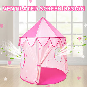 Noctilucent Princess Castle Playhouse for Indoor & Outdoor Pink Tent for Girls