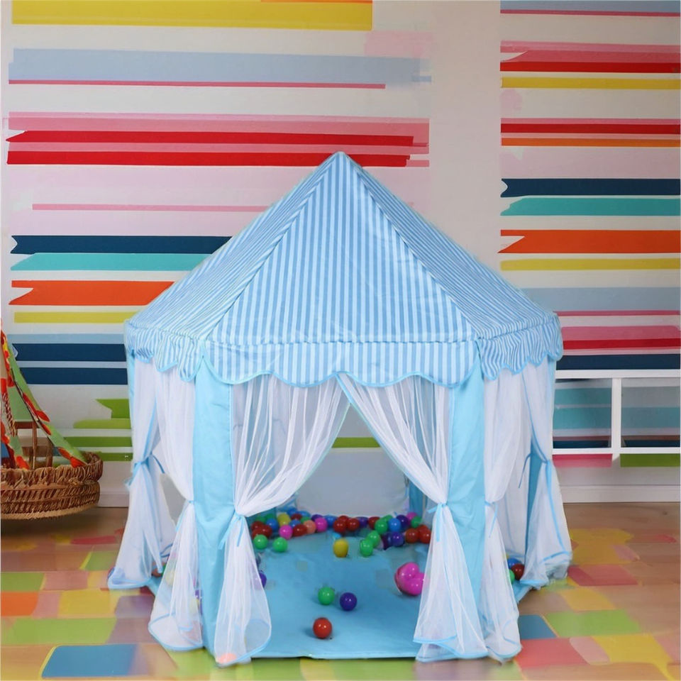 Portable Folding Princess Children Castle Playhouse Kid Gift Outdoor Children Play Tent