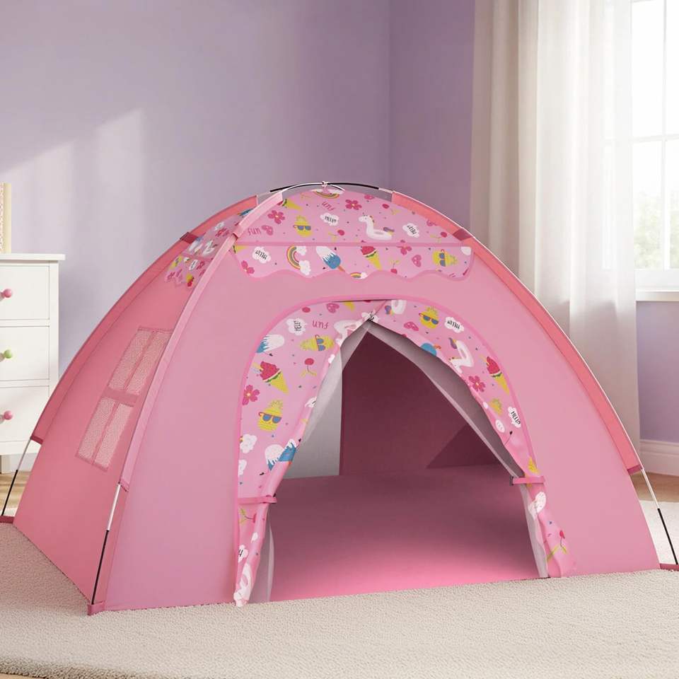 Large Indoor Foldable Playhouse Tent for Kids Colorful Princess Toy Tent for Children