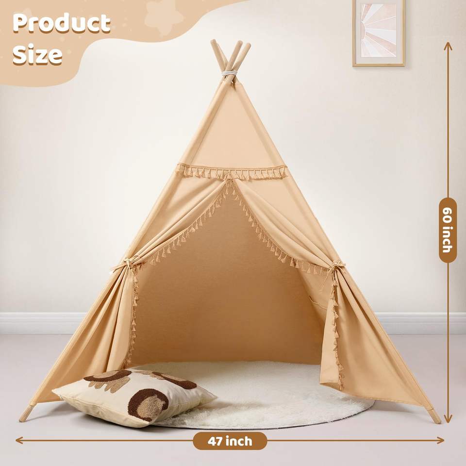 Wholesale Portable Children Teepee Tent Hot Sale Kids Indoor Playhouse