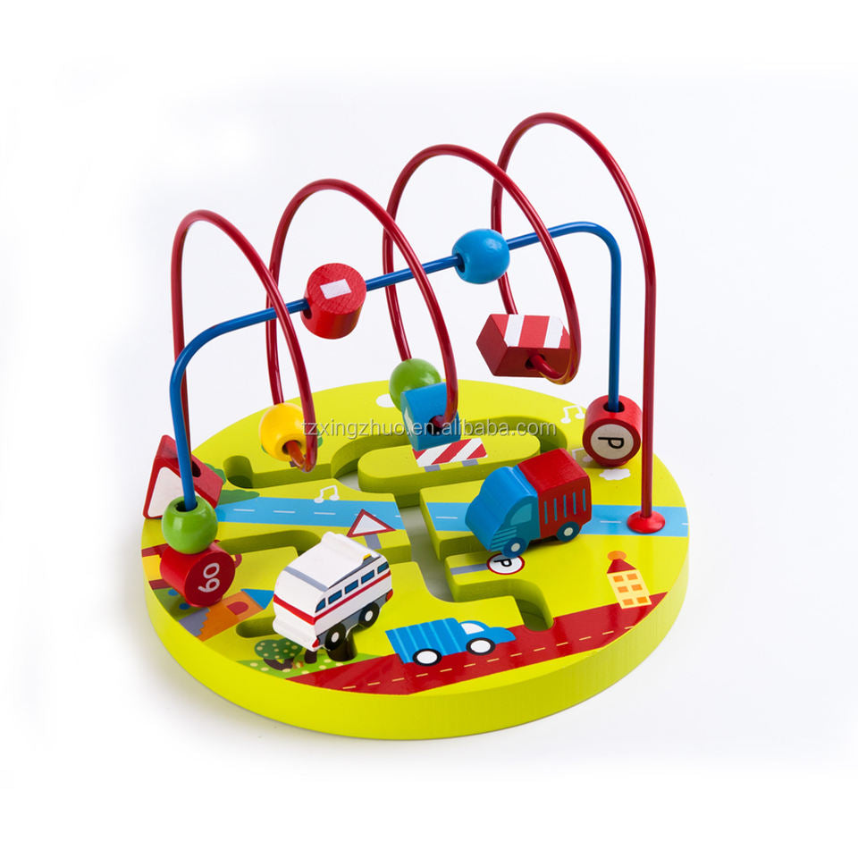 Wholesale Wooden Mini Transport Maze Board Montessori Fine Motor Toy